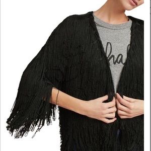 Anthropologie Fringe Jacket